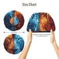 thumbnail image 5 of Fuzoiu Red And Blue Fire Lion Print Adult’s Satin Sleeping Cap,Satin Bonnet,Silk Bonnet,Hair Bonnet for Sleeping,Hair Bonnets for Women Curly Natural Hair, 5 of 6