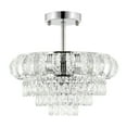 thumbnail image 3 of GetLedel 3-Light Empire Crystal Chandelier Chrome N/A Chrome, 3 of 5