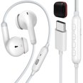 thumbnail image 1 of Auriculares con cable USB-C iMangoo con micrófono y 3 modos EQ blancos, 1 of 7