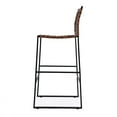 thumbnail image 6 of Butler Specialty Urban Woven Leather Bar Stool In Brown, 6 of 6