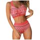 thumbnail image 1 of MKLEKYY Trajes De Baño Mujer Curvy Women High Waisted Bikini Sexy Push Up Two Piece Swimsuits Vintage Swimsuit Two Piece Retro Ruched High Waist Print Bikini Set 33, 1 of 6