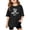 Black, variant on Stylish Graphic Letter Print Comfortable Casual Tees And Shirts For Kids Youth Girls And Boys Oversized T-shirts Basic Cute Tees Crewneck Casual Tops