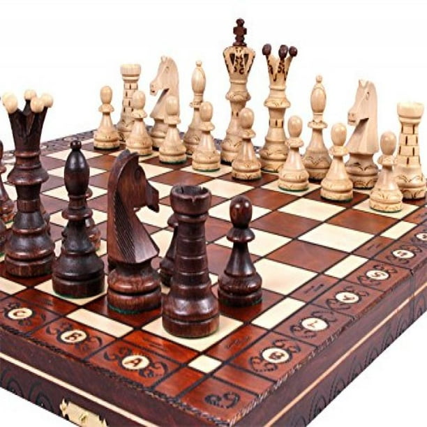 The Jarilo - Unique Wood Chess Set, Pieces, Chessboard & Storage
