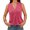 Pink, variant on Women V Neck Tank Tops Casual Summer Loose Fit Sleeveless Shirts Blouse