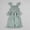 Green, variant on ITSAME Toddler Girls Outfits 2-Piece 100%Cotton Bow Smocked Tank and Ruffle Shorts Casual Clothes Set Purple Size 12-18M