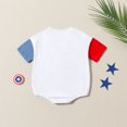 thumbnail image 5 of MeetoTime Baby Clothes Independence Day Jumpsuits Short Sleeve Letter Printed Newborn Infant Rompers Summer Outfits Clothes, 5 of 7