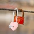 thumbnail image 3 of Greenadscape Heart Combination Lock 1PC Padlock for Wish Lock at Tourist Spots and Cabinets, 3 of 8