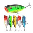 thumbnail image 1 of 5 señuelos de pesca de superficie de 6,5 cm/10 g, con ojos 3D realistas, señuelos duros con anzuelos triples para pesca en agua dulce y salada., 1 of 11