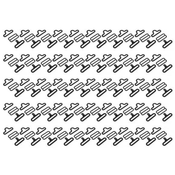 Plating Bow Tie Buckle, Ultra-Thin Adjustable Bow Tie, Fastener Necktie Strap, 50sets Adjustable 20Mm Width For Tie Man