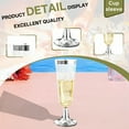 thumbnail image 4 of ACDANC 10Pcs Champagne Flutes Plastic 5 oz Tall Structural Support Plastic Wine Cups Disposable Champagne Flutes for Bridal Shower Party Silver, 4 of 7