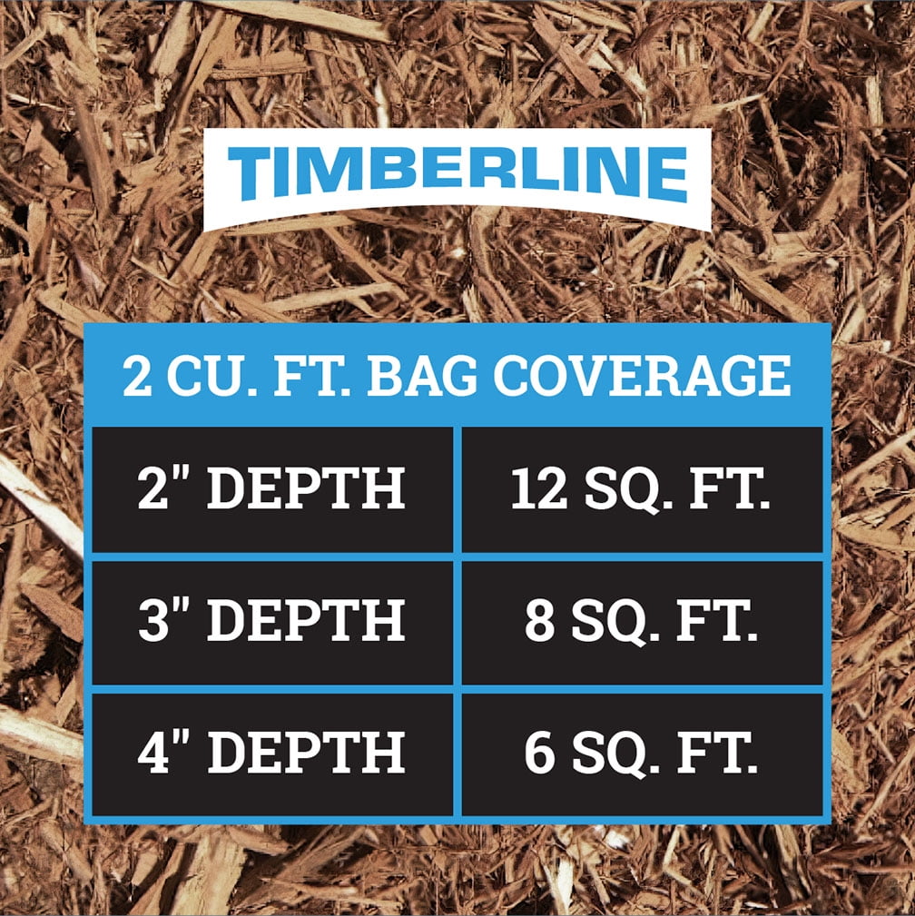 Timberline Natural Cedar Mulch Blend, 2CF
