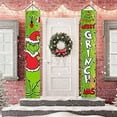 thumbnail image 5 of 2022 Grinch Christmas Decorations Grinch Porch Sign Door Banner Merry Grinchmas, 5 of 8