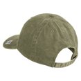 thumbnail image 3 of USMC Letter Embroidered Washed Solid Pigment Dyed Cotton Twill Brass Buckle Cap - Khaki OSFM, 3 of 5