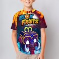 thumbnail image 2 of Kids Blox Fruit T-Shirts, Youth MammothFruit T-Shirts, Casual Crew Neck Shirts for Boys Girls, Fashion 3D Print Short Sleeve Tee, 2 of 9