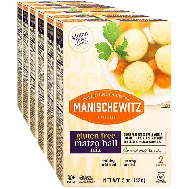 Manischewitz Matzo Ball Mix, Gluten Free 5 Ounce (Pack of 6