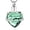 Green, variant on Crystal Hollow Heart Urn Necklace for Ashes Heart Pendant Ashes Keepsake Jewelry For Mom For Mother Cremation Memorial Gift