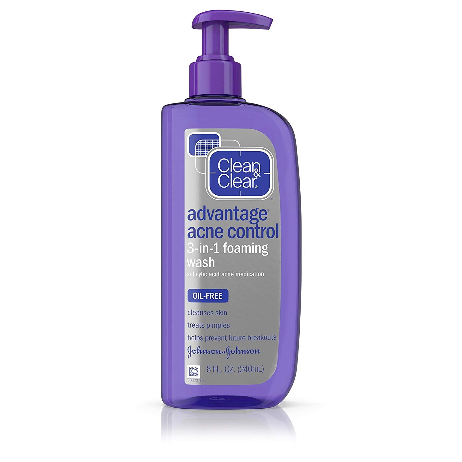 Clean & Clear Advantage Acne Control 3in1 Foaming Wash, 8 Fl. Oz