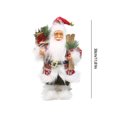 thumbnail image 3 of zhmrfg 12 Inch Santa Claus Figurine with Gift Bag, Standing Christmas Decoration for Home, Office Mantel, Realistic Holiday Decor with Detailed Craftsmanship, Perfect Holiday Gift for Family Friends, 3 of 6