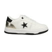 VINTAGE HAVANA Women's FAE Metallic Lace Up Sneakers - Gold Casual Shoes With Star Detail
