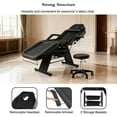 thumbnail image 6 of Lash Extension Table with Stool,Tattoo Chair Adjustable,Multipurpose Facial Chair Bed with Massage Equipment，73 Inch Spa Salon Beauty Artist Esthetician Eyelash Extension for Client Black, 6 of 10