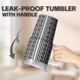 thumbnail image 5 of Bohemian 20oz Tumbler with Lids and Straws, Double Wall Vacuum Insulated Stainless Steel Coffee Mug, Leakproof Travel Cup, 5 of 5