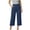 Navy-Pants for Women, variant on Hilenly Womens Cotton Capri Pants High Waisted Pleated Wide Leg Capris Summer Casual Work Slacks with Pockets