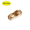 thumbnail image 1 of Uxcell  0.13" Crimp Link Ball Chain Connector Champagne Iron Gold 200pcs, 1 of 5