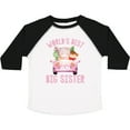 thumbnail image 3 of Inktastic Big Sister Pink Safari Animals Girls Toddler T-Shirt, 3 of 5