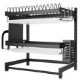 thumbnail image 3 of LAFGUR 2 Tier Stainless Steel Plate Dish Cutlery Drainer Drying Rack Drip Tray Holder, 3 of 8