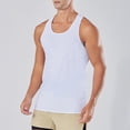 thumbnail image 2 of Fgnfyis Men's Athletic Tank Tops for Summer Sports Fitness Quick Drying Breathable Sleeveless T-Shirt Vest for Basketball Running Outdoor Training Mens Tops White XL, 2 of 6