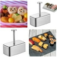 thumbnail image 6 of LQQBOX Musubi Mold Kit - Stainless Steel Onigiri Maker with Spam Slicer - Perfect for Grip Sushi - 1 Pcs, 6 of 7