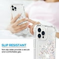thumbnail image 6 of for iPhone 14 Pro Case Glitter, Shockproof Clear TPU iPhone 14 Pro Case with 2 Screen Protectors, Bling Silver Glitters iPhone 14 Pro Case for Women, 6 of 12