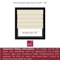 thumbnail image 2 of Arlo Blinds Cordless Fabric Roman Shades Light Filtering with backing, Color: Cloud White, Size: 72"W x 72"H, 2 of 6
