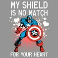 thumbnail image 2 of Boy's Marvel Captain America No Shield For Your Heart Sweatshirt, 2 of 3