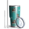 thumbnail image 2 of Chihuahua Tumbler Stainless Steel Insulated Travel Coffee Cups with Lid and Straw,Ideal Gift for Dog Dad/Mom, 2 of 4