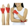 thumbnail image 3 of ToBeInStyle Women's Floral Lace Fingerless Gloves - One Size - Red, 3 of 5