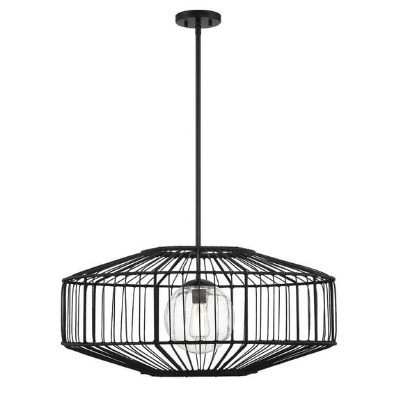 Marcy 1-Light Pendant in Matte Black