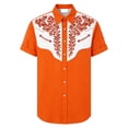thumbnail image 4 of YANGXINX Mens Short Sleeve Graphic Shirts Western Vintage Print Button Down Tops 2026 Stylish Casual Comfort Classic Fit Shirt, 4 of 4