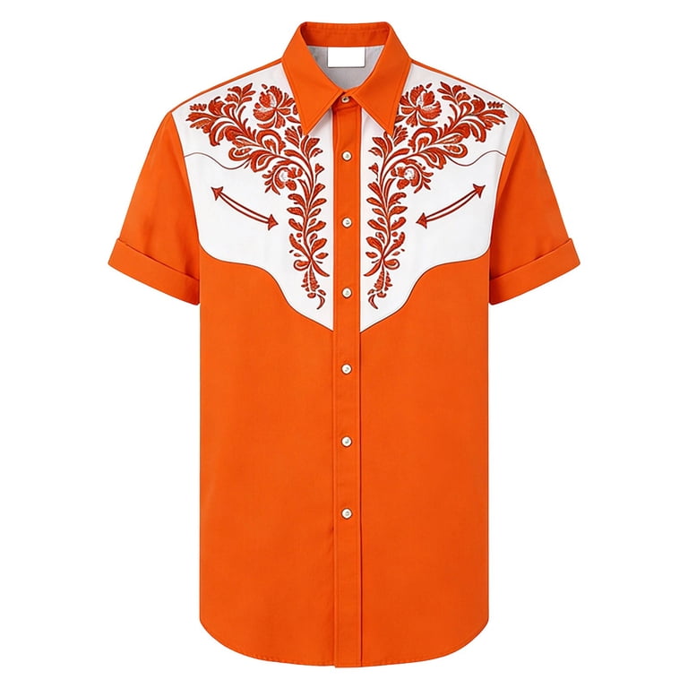 mens graphic dress shirts Disney Men's and Big Men's Mickey Mouse Graphic Button-Up Shirt, Sizes  XS-3XL