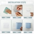 thumbnail image 6 of Unique Bargains Wall Mount Toothbrush Holder Stand for Bathroom Light Blue Self Adhesive Tooth Brush Holder, 6 of 7