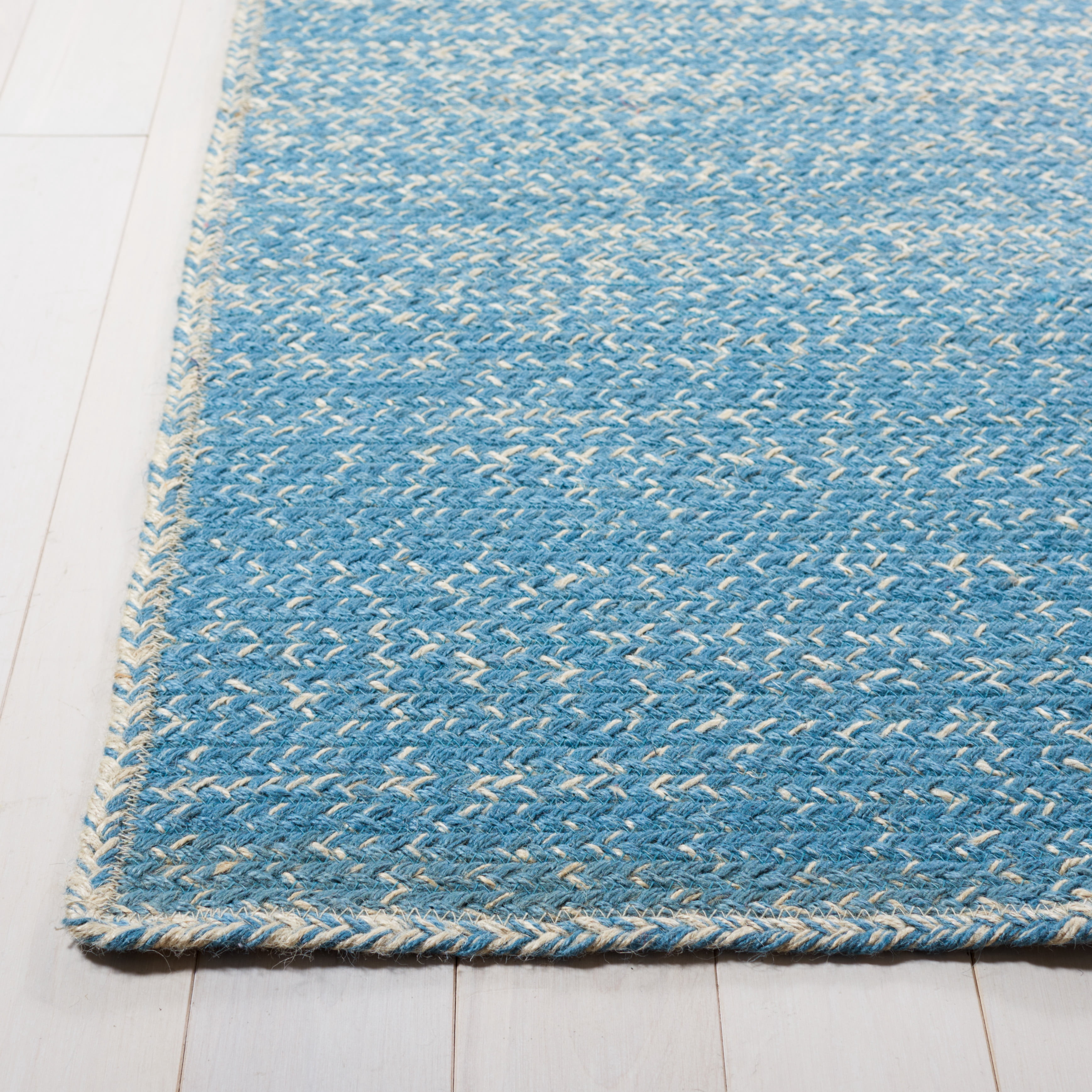 SAFAVIEH Natural Fiber Arda Gradient Runner Rug, Natural/Light Blue, 2'3" x 8'