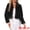 Black, variant on Women's Dressy Faux Fur Cropped Snap Button Fluffy Jacket L Dusty Pink