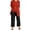 RD7, variant on OOOUM Women 3 Piece Outfit Open Front 3/4 Sleeve Cardigan Sleeveless Tank Top Elastic Waist Wide Leg Pants Casual Lounge Suit Set GN2 L