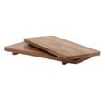 thumbnail image 3 of Gibson Home Gracious Dining 2-Tier Wooden Serving Tray with Metal Frame – Acacia Wood, 3 of 14