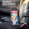thumbnail image 5 of Mermaid Gifts For Women-30oz Mermaid Tumbler With Top Handle and Lid Straw - Pink Mermaid Stainless Steel Insulated Tumblers Travel Mug Coffee Cup-Gifts For Girl, 5 of 6