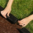 thumbnail image 5 of GroundSmart Roman Brick Landscape Edging, 4' Black Rubber Garden Edging Border, 6 pack, 5 of 11