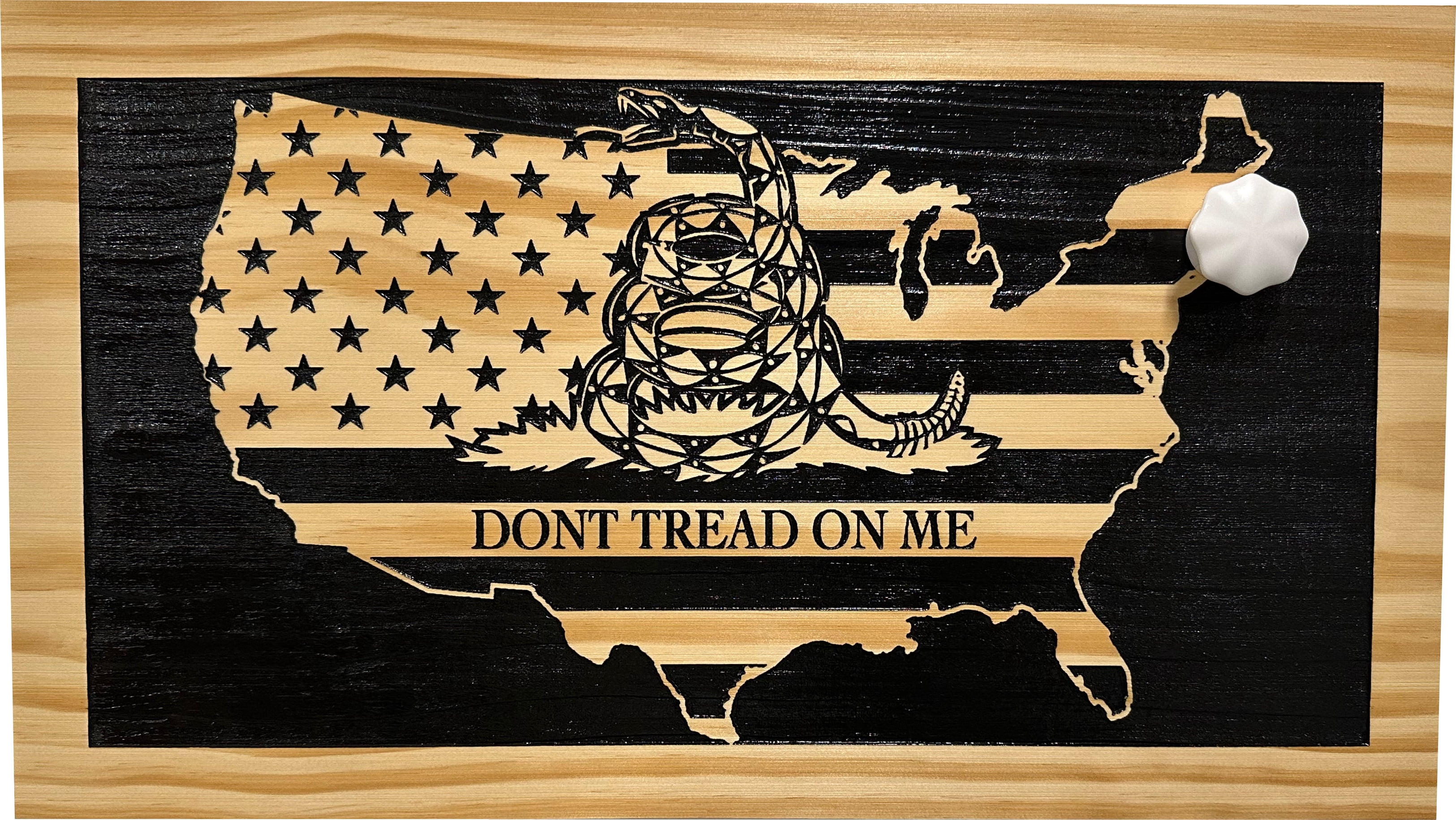 DONT TREAD ON ME Hidden Storage Cabinet (Union) by Bellewood Designs