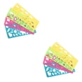 thumbnail image 2 of crativent Pack of 4 Child Portable Drawing Template Ruler Adorable Graphics Symbols Hollow out Stationery Pattern Random 4Pcs 2Set, 2 of 6