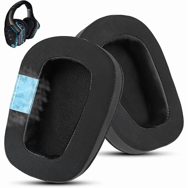 Chenchen Cooling Gel Replacement Ear Pads for Logitech G933 Gaming Headset, Also Fits G935 G930 G635 G633 G633S G533 G430 G431 G432 G433 Headphone, Earpad for G332 G230 G231 G233 Headset (Black)