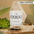 thumbnail image 2 of Stone Candles COCO11BC 11 oz Coconut Candle - Black Currant, 2 of 15